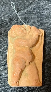 Frammento gesso fuso arte europea tedesca vintage di nudo bacco vino uomo maschio - Foto 1 di 11