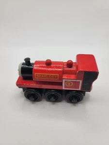 2001 Thomas The Tank Engine & Friends Wooden Railway Skarloey Train - Picture 1 of 7