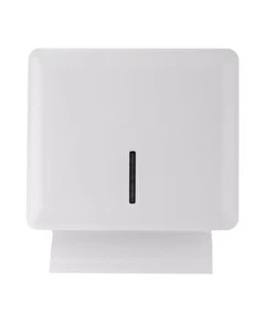 Multifold Paper Towel Dispenser Wall Mount White Folded Hand Towel Dispenser - Picture 1 of 7