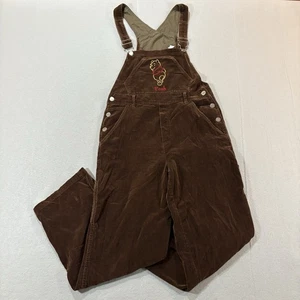 Vintage Winnie Puuh 90er Latzhose Erwachsene klein braun Velour Disney Zimmermann - Bild 1 von 14