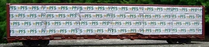N SCALE: "PFS" wrapped lumber load for RAPIDO, RED CABOOSE, MTL centerbeam - Picture 1 of 3