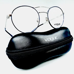 VOGUE VO 4059 / 5059 - Eyeglasses Demo Lenses- 48-19-135mm SILVER/BLUE Original - Picture 1 of 9