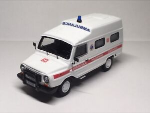 Luaz-13021-08 ambulance 4x4, "Homemade Die-cast", one of 25 (almost microcar)