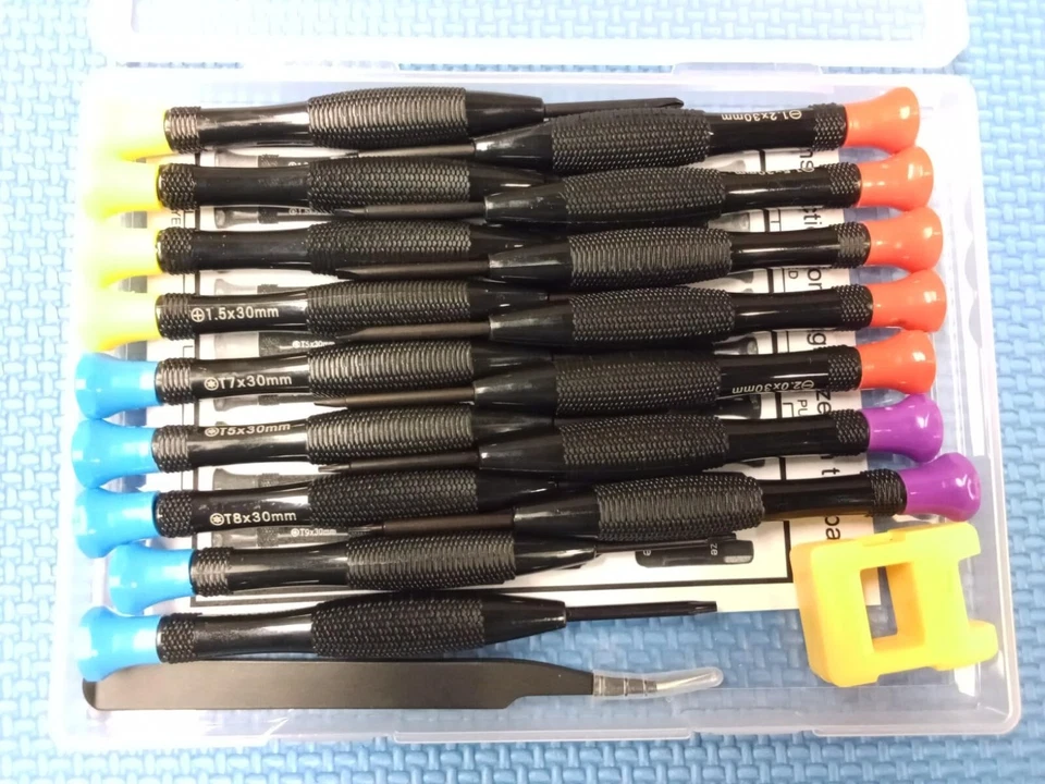 18PCS Mini Precision Screwdriver Set With Case, Lengnoyp Magnetic Small Flathead - Image 1 of 4