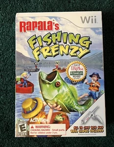 Rapala's Fishing Frenzy (Nintendo Wii, 2008) Rod And Reel Combo Box Sealed - Picture 1 of 2