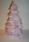 Mosser Glass CROWN TUSCAN PINK CARNIVAL 5.5" Medium CHRISTMAS TREE Figurine