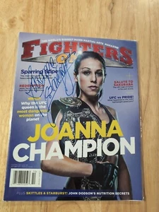 Joanna Jedrzejczyk Signed FIGHTERS ONLY Magazine UFC CHAMP - Picture 1 of 1