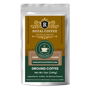 Royal Hazelnut Freshly Roasted Flavored Coffee, (Hazelnut) (Coare) - Picture 1 of 10