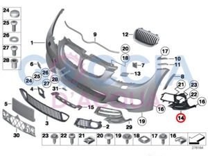 Genuine BMW 3' E92 E93 LCI Coupe Convertible Fog Lamp Support Bracket-M Sports - Picture 1 of 4