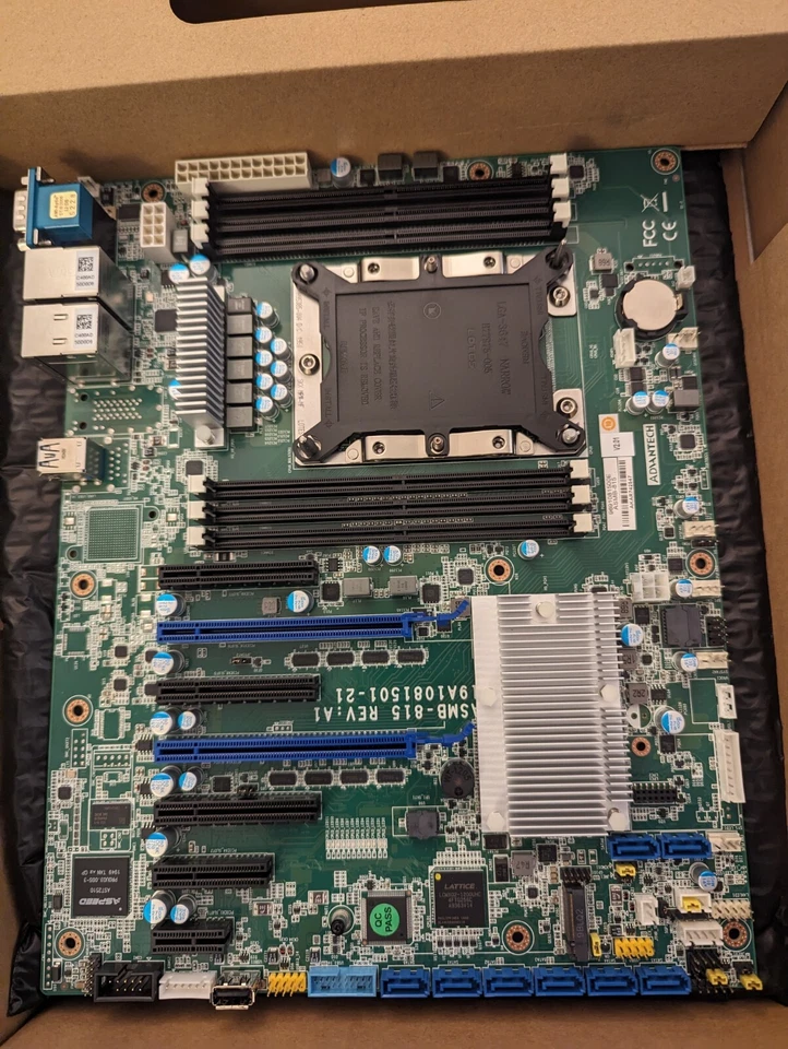 Advantech ASMB-815-00A1E 9691081500E Motherboard AIMB-788G2-00A1 LGA3647 ATX SMB - Image 1 of 4