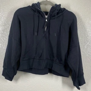 NikeLab Collection Damen Größe Extra Small 1/2-Reißverschluss Pullover Crop Hoodie schwarz - Bild 1 von 12