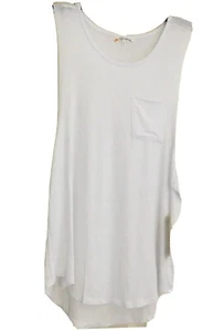 White Swim Beach Cover Up Muscle Tank Sleeveless NWT C&C California Womens Sz S - Picture 1 of 8