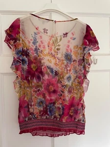 Vintage Red Herring Chiffon top s.10 - Picture 1 of 5