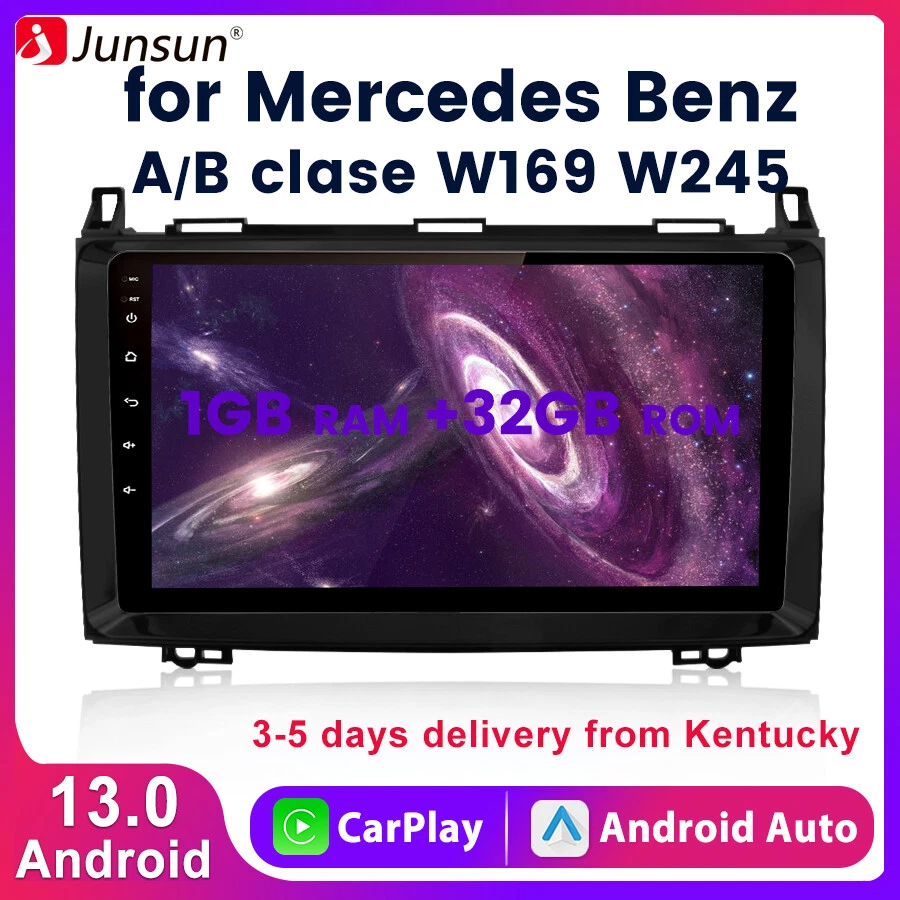 For Mercedes-Benz A/B Class W169 W245 1+32G Android13 Car Radio WIFI GPS Navi BT - Image 1 of 4