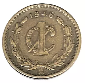 # C721 MEXICO COIN, ONE CENTAVO 1946 - Picture 1 of 2
