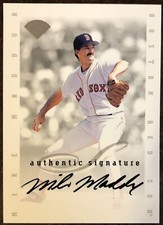 1996 Donruss Authentic Signature Mike Maddux Autographed Card - Boston Red Sox