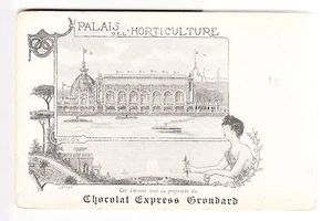 CPA PARIS 75 - PUBLICITE CHOCOLAT GRONDARD PALAIS HORTICULTURE ORLOW 1900 ~B07 - Imagen 1 de 2