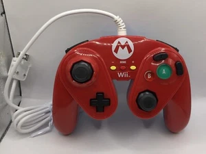 Nintendo Wii Mario Almohadilla de Lucha con Cable para Wii y Wii U Controlador Clásico Gamecube  - Imagen 1 de 5