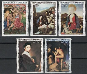 1966-67 Dahomey, Painters & Paintings Yvert Airmail #50/54 - MNH** - Picture 1 of 1