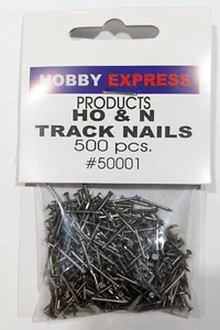 500 HO & N Track Nails 1/2" round head - same as Atlas 150-2540 - Picture 1 of 2
