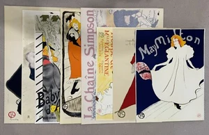 Juego de 8 litografías originales en arcos de Toulouse Lautrec algunas con sello patrimonial - Imagen 1 de 22