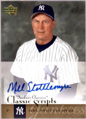 Mel Stottlemyre Card 2004 UD Yankees Classics Scripts #46 - Image 1 of 2