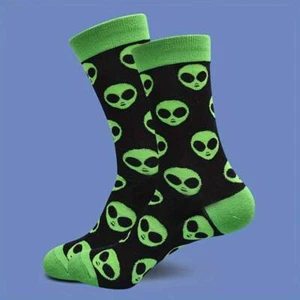 Alien Cartoon Neuheit Charaktersocken für Herren UK 6-11 - Bild 1 von 5
