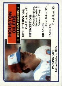 1983 Topps Football Card #271 Houston Oilers TL