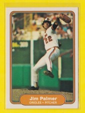 1982 Fleer Baseball Card Jim Palmer Baltimore Orioles HOF #175