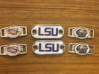 2 ~ LSU Tigers NCAA Paracord Charms Oval or Mini Dog Tag shoelace charms