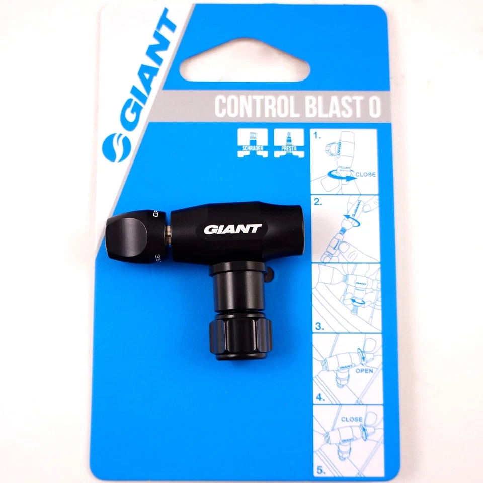 Giant Control Blast 0 Reversible Head Co2 Bike Inflator Pumpe - Presta&Schrader - Bild 1 von 1