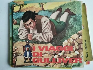 I VIAGGI DI GULLIVER IL GIROTONDO DELLE FIABE MALIPIERO BOLOGNA ANNI '50 - Imagen 1 de 4