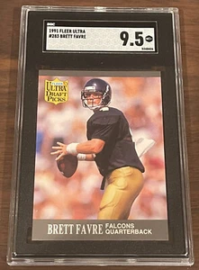 1991 ULTRA BRETT FAVRE ROOKIE #283 - SGC 9.5 MT+ FALCONS RC PACKERS MINT PLUS - Bild 1 von 2