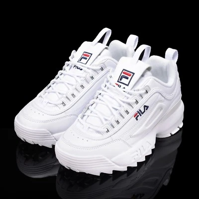 FILA Disruptor II 2 Blanco Auténticos Zapatos Unisex Talla US 4-11 FS1HTA1071X_WWT Foto 1 de 4