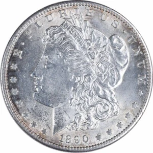 1890-S Morgan Silver Dollar BU Uncertified #908 - Picture 1 of 2
