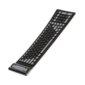 2.4G 107 Key USB Wireless Keyboard Supports OS Flexible Foldable Silicone - Zdjęcie 1 z 11