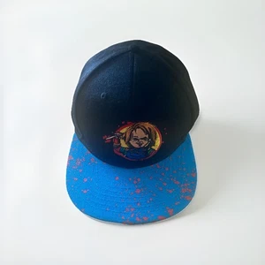 Chucky Hat Wanna Play Snapback Adjustable Blood Splatter Horror Good Guy Adult - Picture 1 of 8