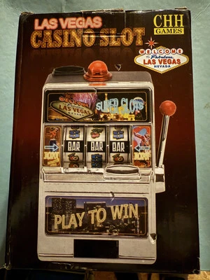 11.5" Jumbo Slot Machine Las Vegas Style Casino Coin Bank With Winning Light New - Image 1 of 4