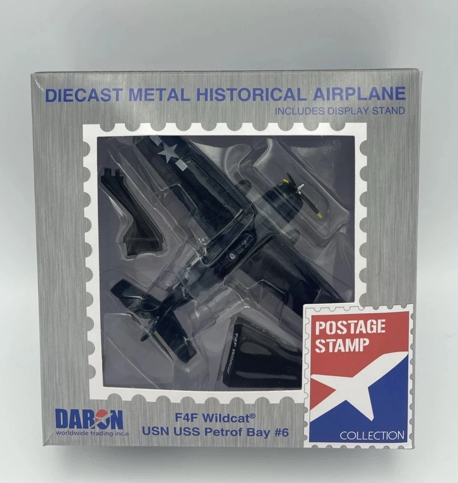 DARON PS5351-3 Postage Stamp 1/87 F4-F Wildcat USS Petrof Bay US Navy Aircraft