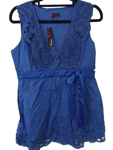 Camiseta sin mangas Spicysugar azul real con cordones talla 8 - Imagen 1 de 3