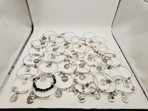 Alex Ani + Others Charm Beaded Silver Lot Project Bracelets lot Of 40 Pieces ⭐️ - Picture 1 of 21