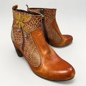 Botas de cuero marrón L’Artiste para mujer talla 6,5 artísticas llamativas estilo espresso otoño - Imagen 1 de 9