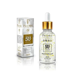 New Predire Paris 24K Gold Leaf 50X Age Defying Concentrate Serum - A, C, & E - Picture 1 of 5