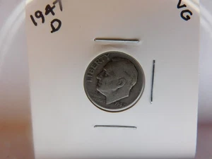 1947 D Winged Liberty (Merkurkopf) Groschen 90% Silber - Bild 1 von 2