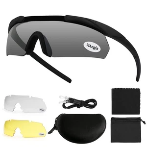 Shooting Glasses Eye Protection for Shooting Range,Tactical Glasses with 3 In... - Picture 1 of 7