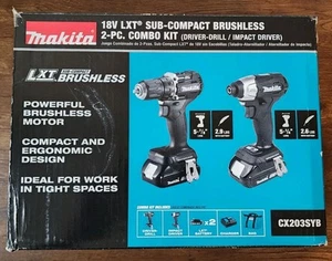 Makita CX203SYB 18V Sub-Compact 1/2" Driver Drill & Impact Driver CK(1.5 Ah) New - Picture 1 of 1