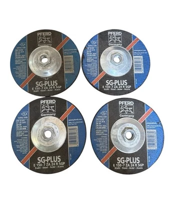 Juego de 4 discos de molienda PFERD 6" x 1/4" x 7/8" SG-PLUS 61562 Foto 1 de 4