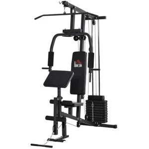 HOMCOM Stazione Fitness per Allenamento a Casa Palestra Multifunzione in Acciaio - Zdjęcie 1 z 10