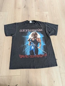 Vintage Original Spring Ford WHITESNAKE David Coverdale 1987 Concert T-Shirt M - Picture 1 of 7