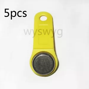 5P Yellow DS 1990A-F5 TM Card iButton Tag wall-mounted holder of Access control - Picture 1 of 2